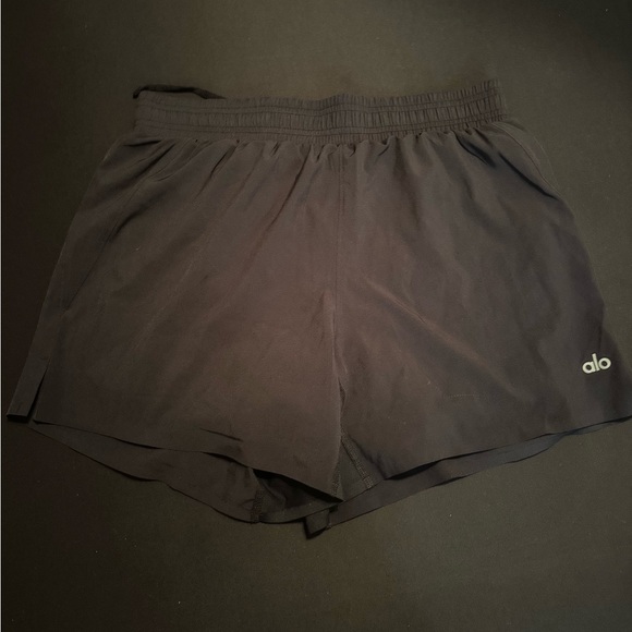 Alo 5” adapt running shorts black M lined - Picture 1 of 4